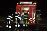 Melding 23.28 Prio 1 Brand Wegvervoer Personenauto Lutkepost Buitenpost